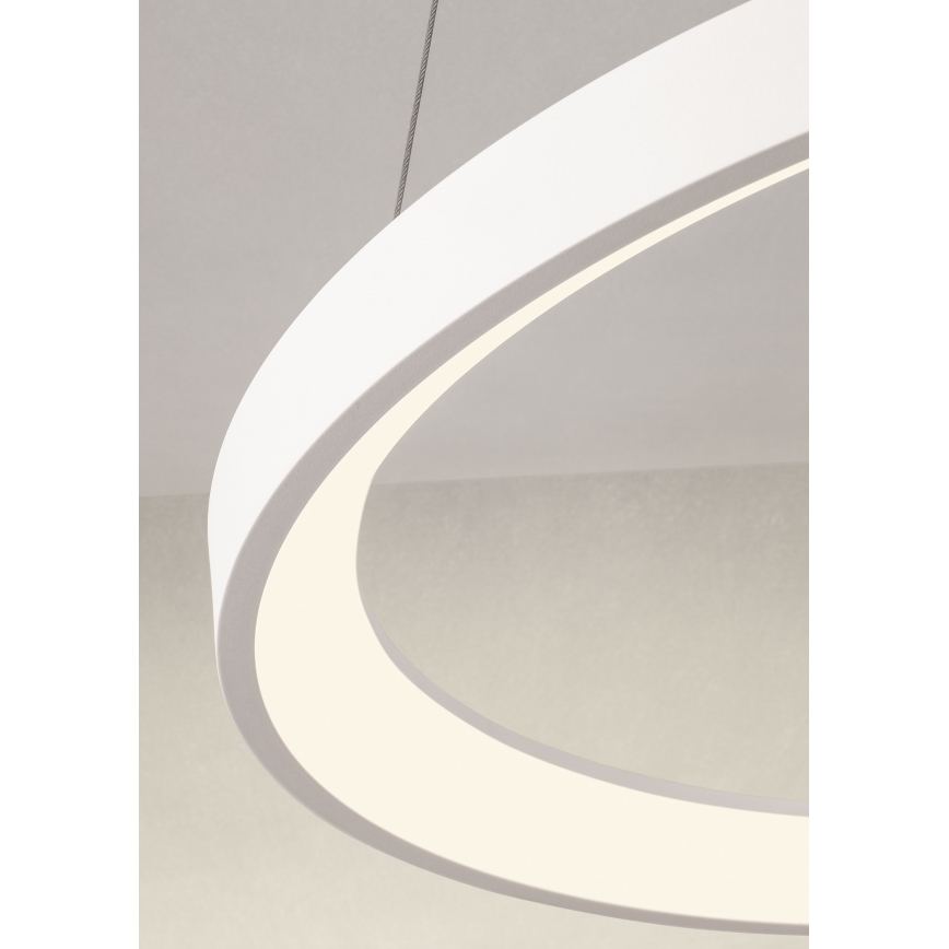 Redo 01-2675 - LED-dimbar pendellampa med kabel ICONIC LED/60W/230V Ø 78 cm vit