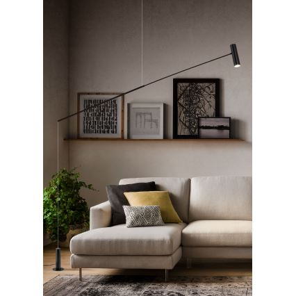 Redo 01-2695 - LED Dimbara golvlampa PICAS LED/12W/230V svart