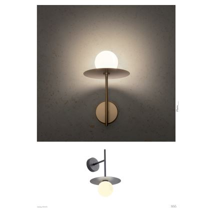 Redo 01-2725 - Vägglampa PLATO 1xG9/10W/230V guld
