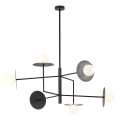 Redo 01-2734 - Pendelkrona PLATO 6xG9/10W/230V svart