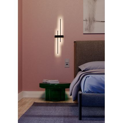 Redo 01-2747 - LED-väggarmatur TANGENT LED/13W/230V 3000K 63,4 cm CRI 90 svart