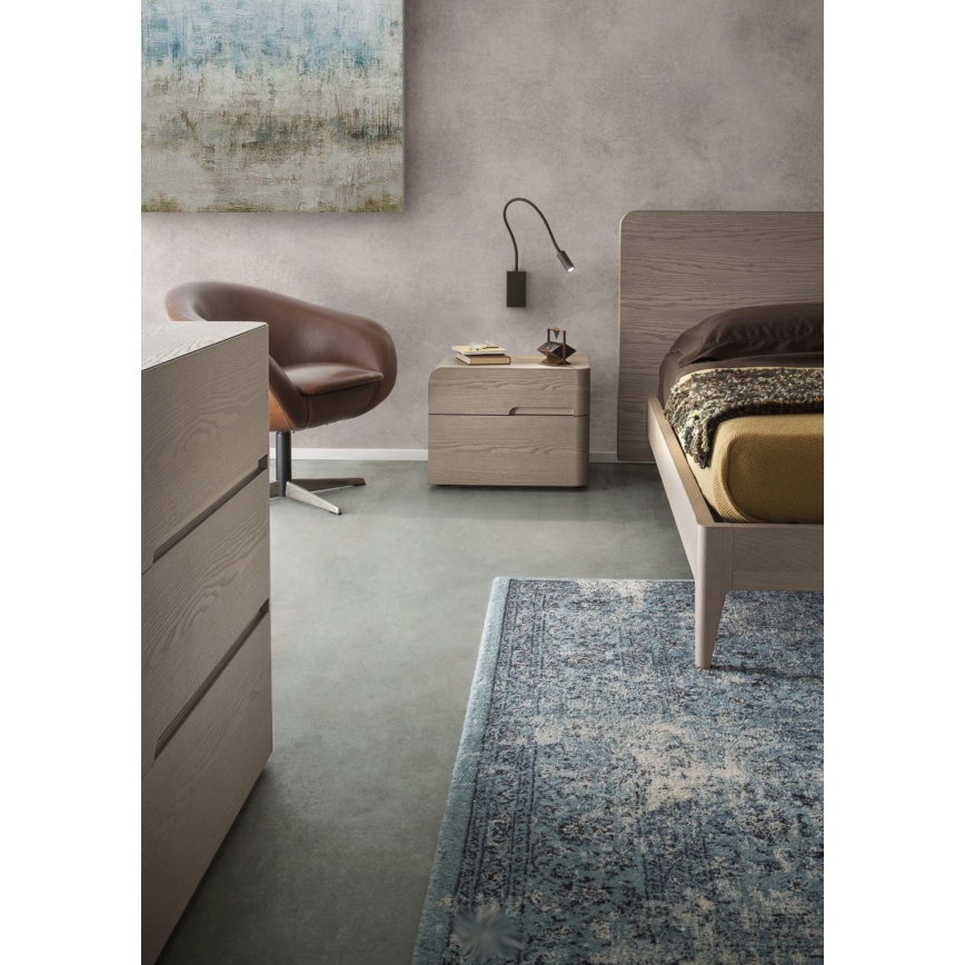 Redo 01-2755 - LED Flexibel läslampa WALLIE LED/3W/230V USB CRI 90 svart