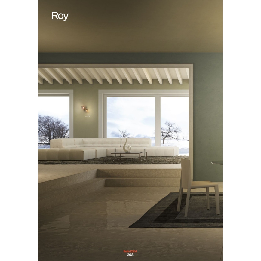 Redo 01-2778 - Vägglampa ROY 2xG9/10W/230V