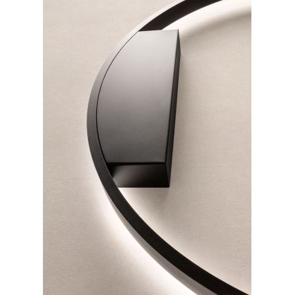 Redo 01-2819 - LED ljusreglerad vägglampa FEBE LED/24W/230V svart