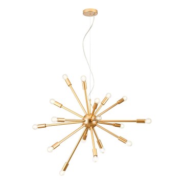 Redo 01-2935 - Ljuskrona STELLAR på kabel 18xE14/25W/230V guld