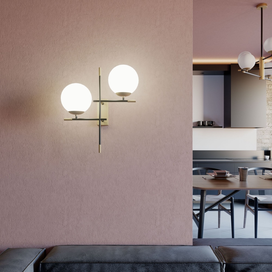 Redo 01-2946 - Vägglampa ESSENTIAL 2xE14/28W/230V