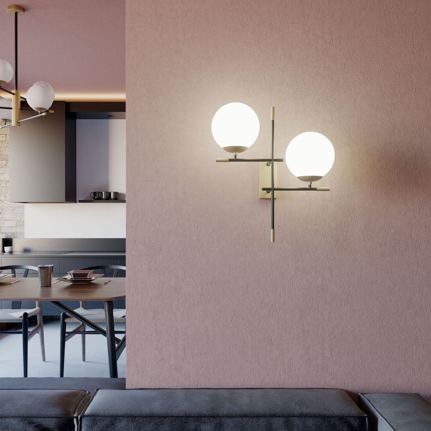 Redo 01-2947 - Vägglampa ESSENTIAL 2xE14/28W/230V