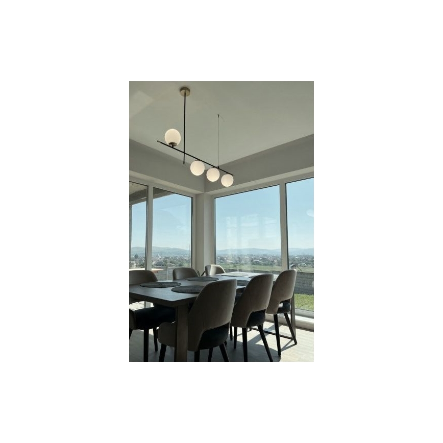 Redo 01-2949 - Ljuskrona med textilsladd ESSENTIAL 4xE14/28W/230V