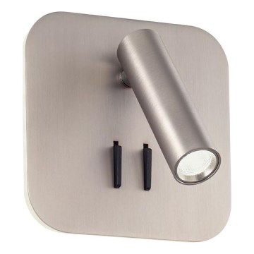 Redo 01-2978 - LED-väggarmatur QUDA LED/6W/230V + LED/3W 3000K CRI 90 matt krom