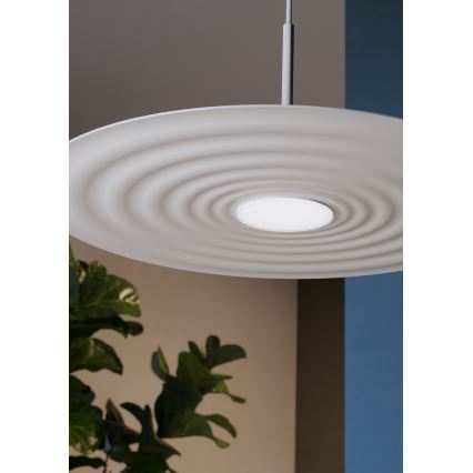 Redo 01-3044 - LED-pendel på vajer LAKE LED/13W/230V CRI 90 Ø 50 cm vit