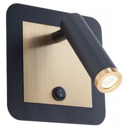 Redo 01-3092 - LED väggspotlight CLOSER LED/6W/230V svart