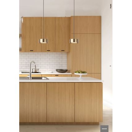 Redo 01-3099 - LED ljuskrona med textilsladd PUNKT LED/6W/230V diameter 15 cm vit