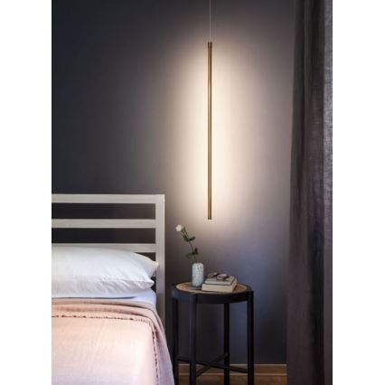 Redo 01-3115 - LED ljuskrona med textilsladd TABOO LED/9W/230V mässing