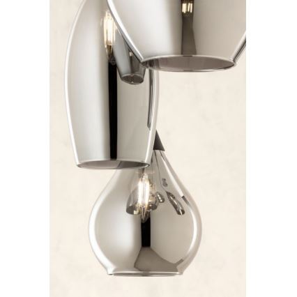 Redo 01-3189 - Ljuskrona med textilsladd TANNER 1xE14/28W/230V diameter 12 cm