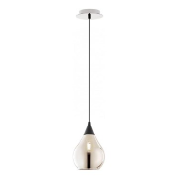 Redo 01-3190 - Ljuskrona med textilsladd TANNER 1xE14/28W/230V diameter 15 cm