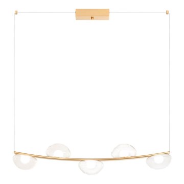 Redo 01-3243 - LED ljusreglerad ljuskrona på textilsladd SINCLAIR LED/35W/230V CRI 93 IP21 guld