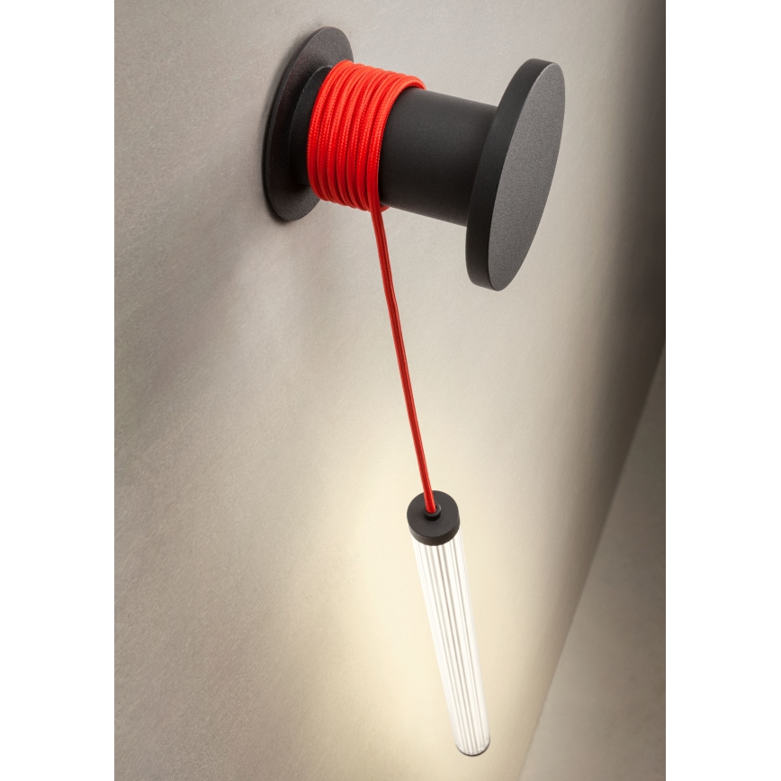 Redo 01-3302 - Dimmbar LED-vägglampa SWING LED/9W/230V 3000/4000K CRI 90 svart