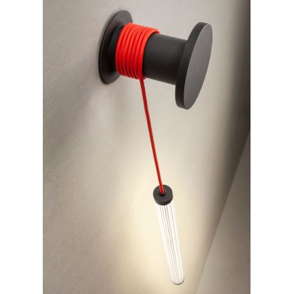 Redo 01-3304 - LED dimbar vägglampa SWING LED/16W/230V 3000/4000K CRI 90 svart