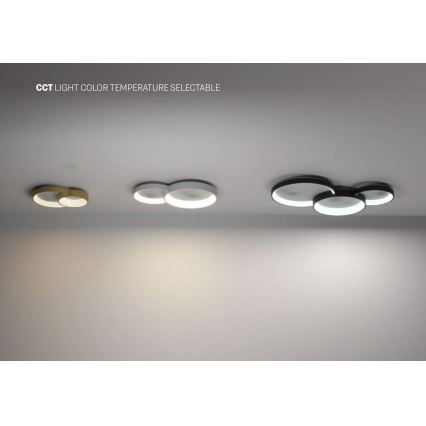 Redo 01-3375 - LED Dimbart takarmatur COMBI LED/72W/230V 3000/4000/6000K CRI98 svart
