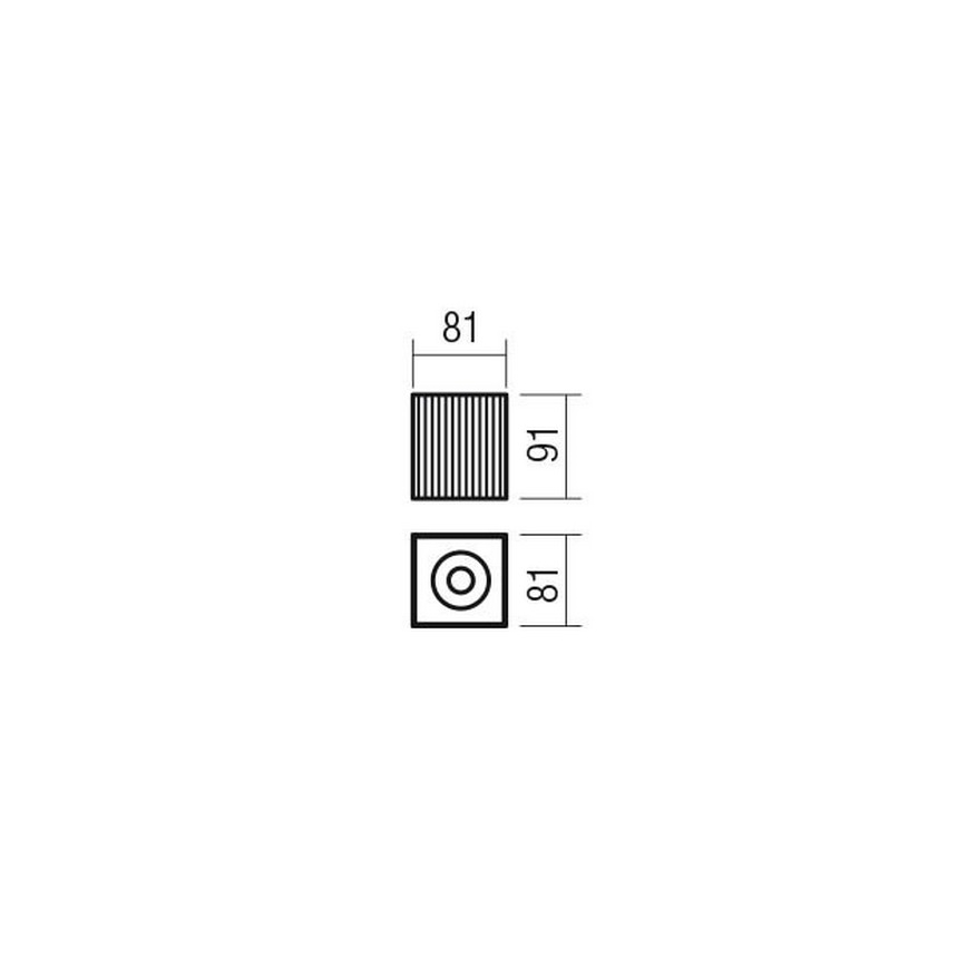 Redo 01-3409 - Spotlampa DELPHI 1xGU10/7W/230V 8,1x8,1 cm svart