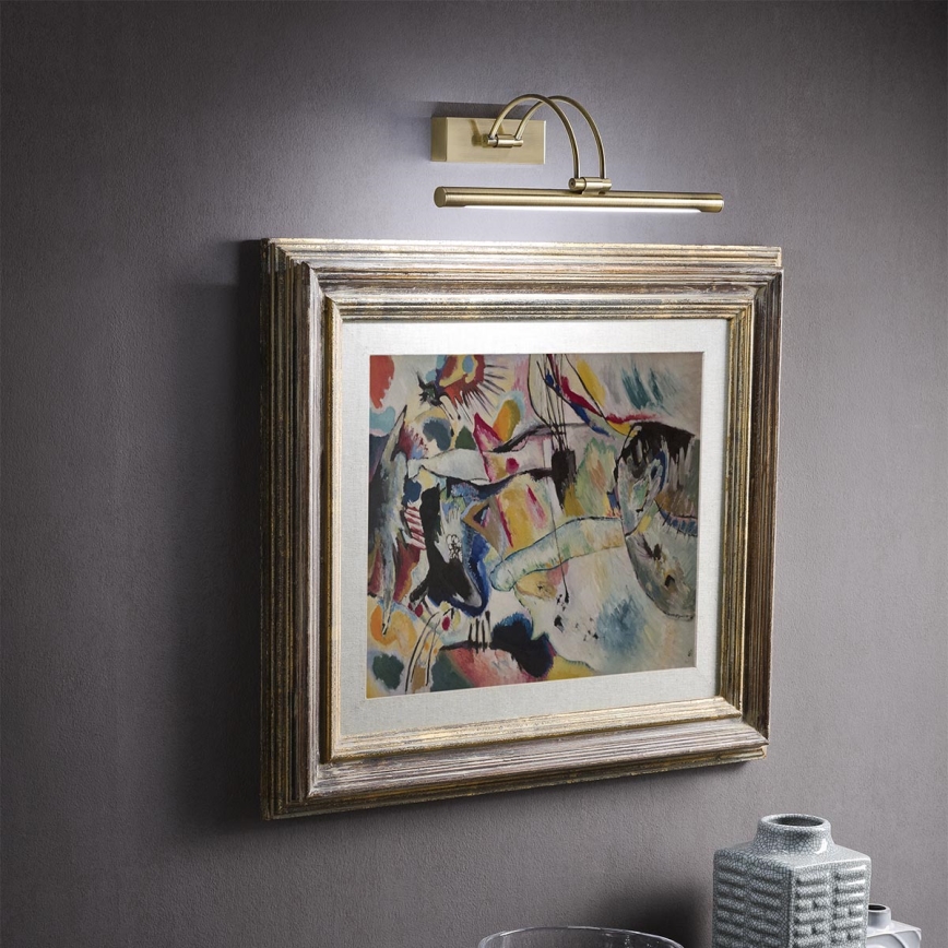 Redo 01-3472 - LED tavelbelysning IKON LED/7,3W/230V 29,5 cm CRI 92 mässing