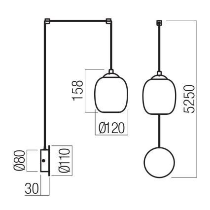 Redo 01-3484 - Vägglampa KHADI LED/6W/230V CRI 90 Ø 12 cm svart/rökfärgad