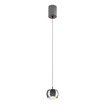 Redo 01-3551 - LED ljuskrona med textilsladd AVES LED/12W/230V diameter 9,6 cm CRI 90 antracit