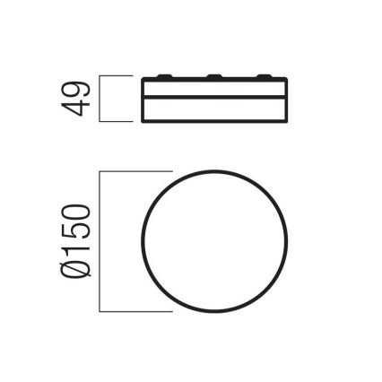 Redo 01-3725 - LED badrumstaklampa FRISBI LED/8W/230V Ø 15 cm CRI 90 IP44 blank krom