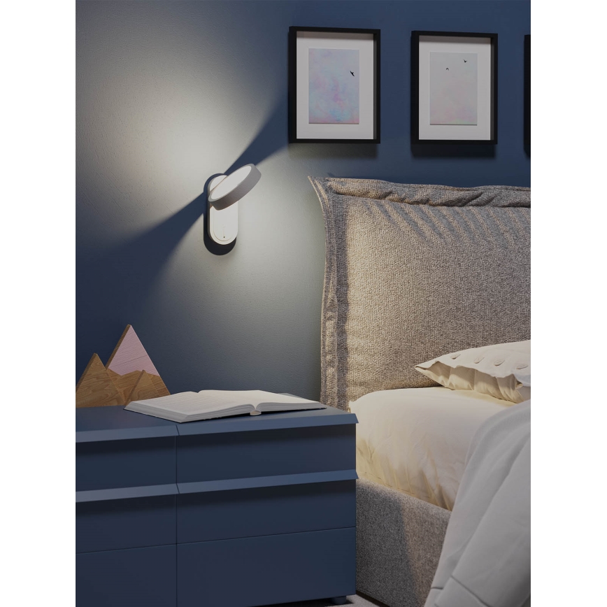 Redo 01-3763 - LED väggbelysning KEEN LED/6W/230V CRI 90 3000K vit