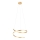 Redo 01-4014 - LED-dimmbar pendellampa på vajer SCROLL LED/38W/230V 3000K/4000K/6000K CRI 90 Ø 60 cm guld