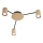 Redo 01-4049 - Spotlight NOA 3xGU10/10W/230V guld