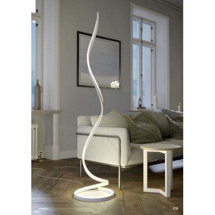 Redo 01-4281 - LED-dimbar golvlampa SCROLL LED/30W/230V 3000K/4000K/6000K CRI 90 vit