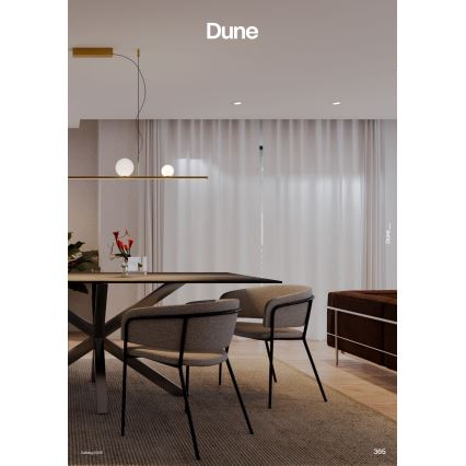 Redo 01-4301 - LED-dimmbar hänglampa på vajer DUNE LED/48W/230V 3000K CRI 90 vit/guld