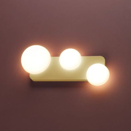 Redo 01-4329 - LED-vägglampa LUMIEN 3xLED/18W/230V 2700/3000K CRI 90 vit/guld