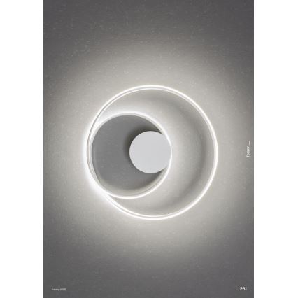 Redo 01-4354 - Dimmbar väggarmatur TORSION LED/30W/230V 2700/3000/4000K CRI 90 vit