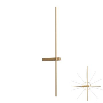 Redo 01-4674 - LED Vägglampa TANGENT LED/9W/230V 2700/2850/3000K 73 cm CRI 90 guld