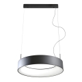 Redo 01-924 - LED ljuskrona med textilsladd BOND LED/47W/230V 3000K grå