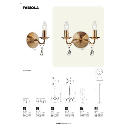 redo 02-713 - Bordslampa FABIOLA 1xE27/28W/230V