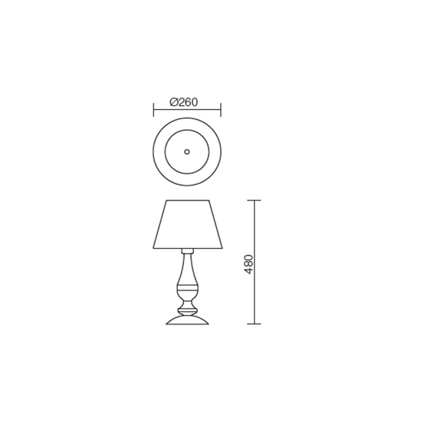 redo 02-713 - Bordslampa FABIOLA 1xE27/28W/230V