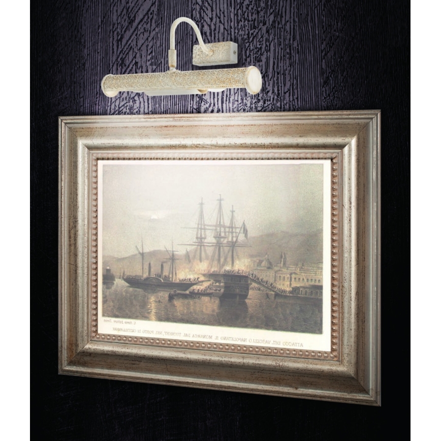 Redo 02-844 - Tavellampa CAIRO 2xE14/28W/230V 36 cm vit