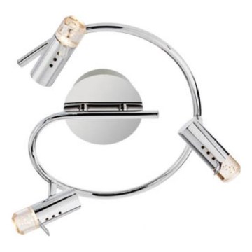 Redo 04-331 - LED-spotlight SLIM 3xLED/4W/230V blank krom