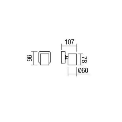 Redo 04-467 - Spotlampa CAMEO 1xGU10/35W/230V vit