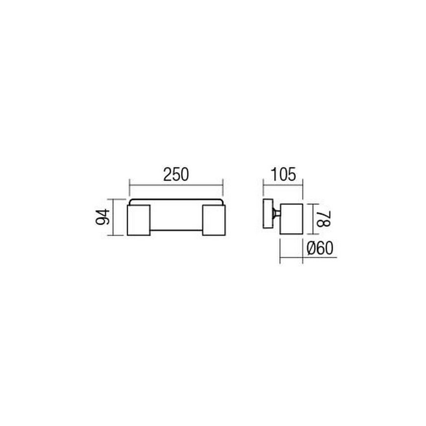 Redo 04-469 - Spotlampa CAMEO 2xGU10/35W/230V vit