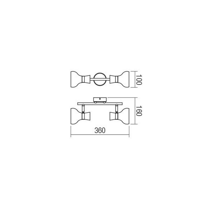 redo 04-476 - Spotlight BOWIE 2xE14/28W/230V