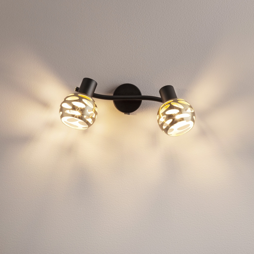 Redo 04-517 - Väggmonterad spotlight TORN 2xE14/28W/230V