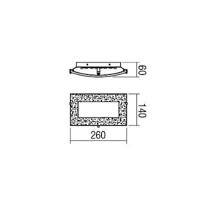Redo 05-863 - LED Vägglampa ARTEMIS LED/10W/230V silver