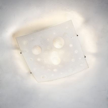 Redo 05-904 - Taklampa ISIDE 1xE27/42W/230V 30x30 cm klar