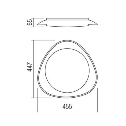 Redo 05-922 - LED taklampa VERENA LED/24W/230V antracit