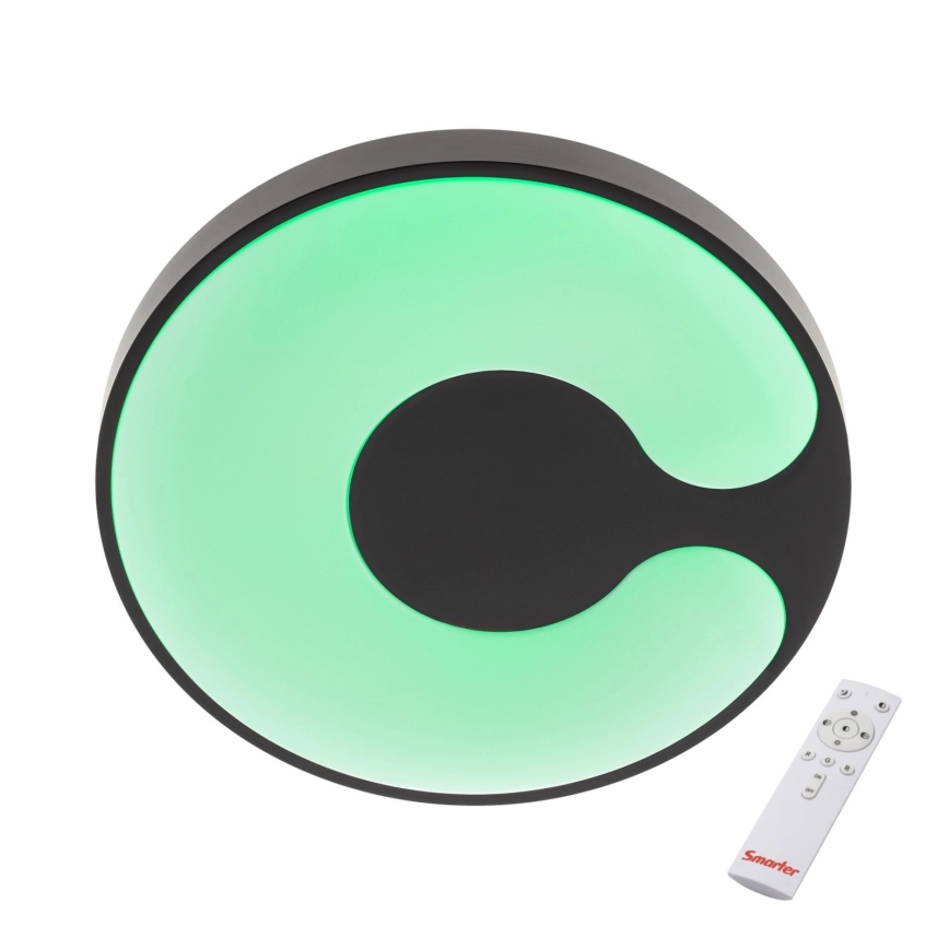 Redo 05-927 - LED RGBW dimbar taklampa BIGSI LED/48W/2300V 3000–6500K Ø 50 cm svart + fjärrkontroll