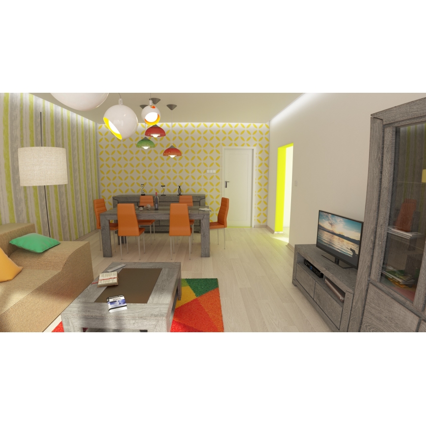 redo 06-032 - Ljuskrona med snöre COLINE 1xE27/42W/230V